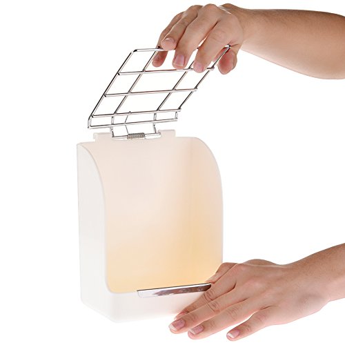 Accreate Creative Rabbit Grass Feeder Spring Straw Frame Grass Basket Small Pet Guinea Pig Totoro Cage Accessories Fixed Food Container Bowl (White)