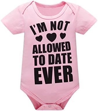 Yatong Baby Boys Girls Short Sleeve Bodysuit Onesies Baby Romper (12-18 Months, Pink)