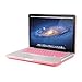 GMYLE 3 in 1 Bundle Soft-Touch Frosted Hard Case for Macbook Pro 13 inch with CD-ROM (Model: A1278) with Keyboard Cover and Screen Protector - Pink