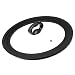 Ecolution EKUL-2428 DST Universal Pots, Pans and Skillets Vented Tempered Glass, Heat Resistant Silicone Rim fits 9.5 inch, 10 inch, 12 inch Cookware, Dishwasher Safe, Replacement Lid, Large, Black
