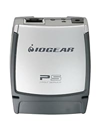 Servidor de impresión IOGEAR USB 2.0, 1 puerto, color plateado