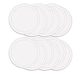 ABN Paint Mixing Cup Lids, 12 Pack - Clear Plastic 32oz Ounce (1qt Quart) Lids