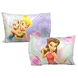 Disney Fairies Pillowcase Set Floral Frolic Bed Accessories