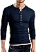 Grin&Bear Slim fit Double Contrast Collar, Long Sleeve, Navy, M, BH125