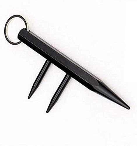 YTTX Portable F-Type Self-Defense Cool Stick Deformation Double Nail Stick Keychain
