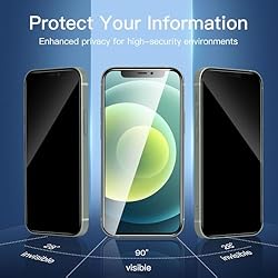 NEW'C 3 Pack Privacy Screen Protector for iPhone 12