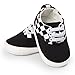 BENHERO Baby Boys Girls Canvas Toddler Sneaker Anti-Slip, A-Black, Size 0.0