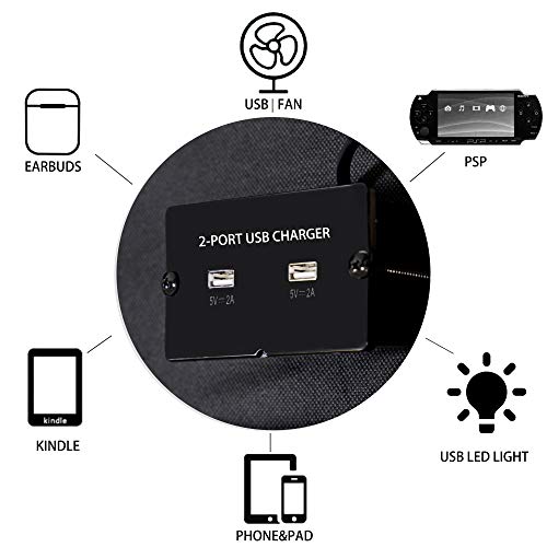 Adjustable Bed Base Backlit Wireless Remote Bed Frame Max 848LB, 7”or