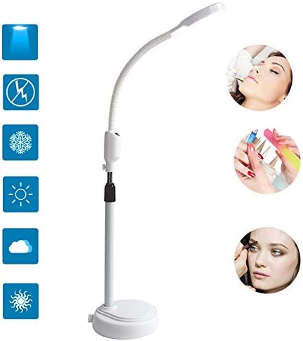 8X Magnifying Floor Lamp Full Spectrum LED Esthetician Light Beauty Manicure Tattoo Skincare Equipment Dental Light Reading Crafts Professional Tasks Sewing Energy Saving Eye Protection