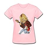 RZF Women's Kurt Cobain T-Shirt-L Pink