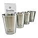 Qualita Premium Set of 4 Stainless Steel Kids Cups Toddler Tough Baby Safe BPA Free 8oz