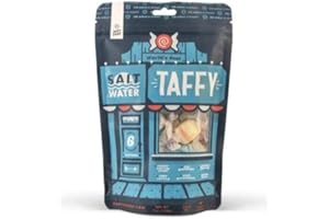 Taffy Shop World's Best Taffy - Small Batch Salt Water Taffies Made in the USA - Super Soft, Sweet, Taffy Candy - Guaranteed Fresh - Gluten-Free, Soy-Free, Peanut-Free - Personal (7oz)