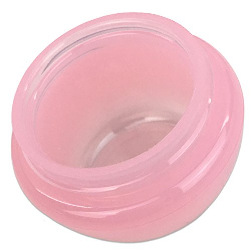 Beauticom 48 Pieces 10G/10ML High Quality Pink Frosted Container Jars with Inner Liner for Hoemmade Moisturizers, Lotions, Skin Care Products - BPA Free