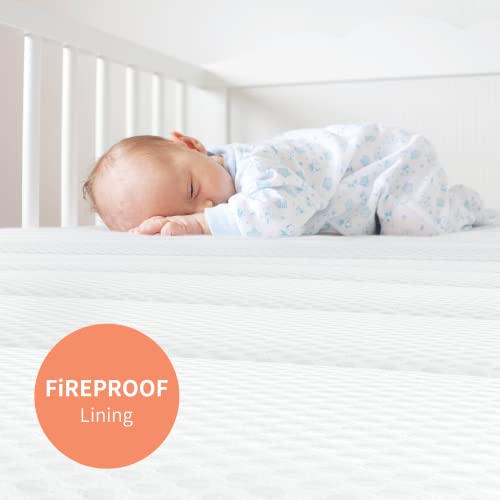 Dourxi 6 Inch Crib Mattress, Dual Sided Comfort Baby Memory Foam