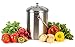 Estilo Stainless Steel Compost Pail, 1 Gallon Compost Bin, 2 Free Odor Absorbing Filters Included