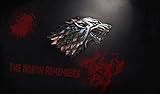 Game of Thrones the North Remembers Playmat + Free RFG Sleeves 75 Count