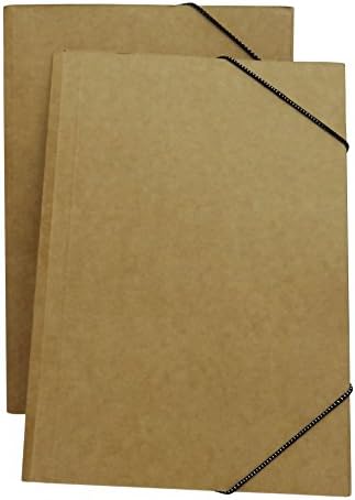 Zebra Presentation Folder Conference Pad Binder File Kraft Paper A4 Document Folder - Pack of 4