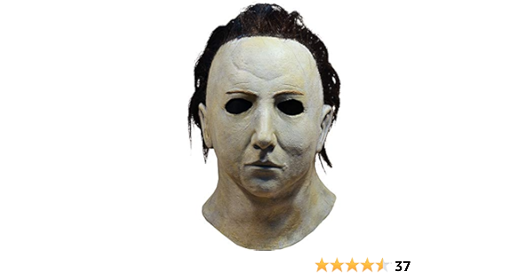 Amazon Com Trickortreatstudios Michael Myers Mask Halloween 5 Halloween Costumes Accessory For Adults One Size White Clothing