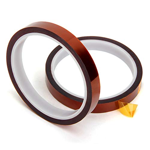 2 Pack Teflon Sheet Paper and 2 Pack Heat Tape Hight Temp Tape Heat Press Transfer Sheet for Vinyl Heat Press Heat Resistant Craft Mat
