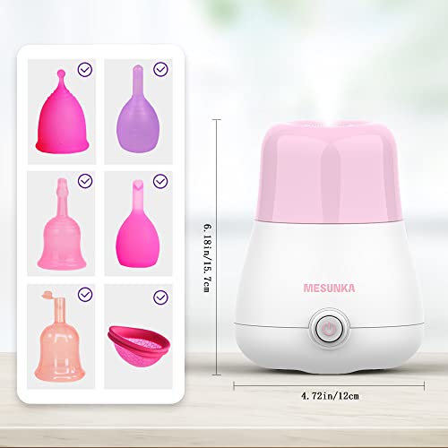 MESUNKA Menstrual Cup Sterilizer, Period Cup Steamer Cleaner Machine