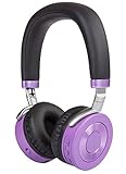 Puro Sound Labs JuniorJams On-Ear Headphones Wireless Foldable Kids Earphones with Bluetooth, Volume Limiting, Lightweight and Noise Isolation for Smartphones/PC/Tablet - JuniorJams Purple