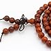 JIIUZUO 6mm108 Beads Bracelet Men Women Wood Necklace Elastic