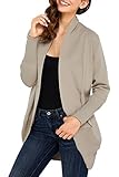 Chase Secret Womens Soft Knit Sweater Outwear Open Front Kimono Cardigans X-Large Khaki