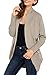 Chase Secret Womens Soft Knit Sweater Outwear Open Front Kimono Cardigans X-Large Khaki