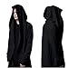 Weiyi Men's Long Hooded Cape - Black