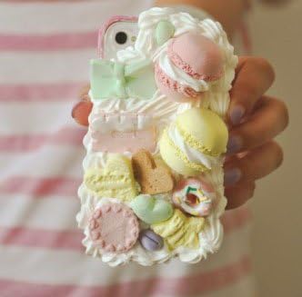 Amazon Iphone 4 4s ケース カバー Case ピュアマカロン ハンドメイド デコ スイーツデコ アイスクリーム ケーキ デコ電 0272 アイフォン タブレットアクセサリ 通販