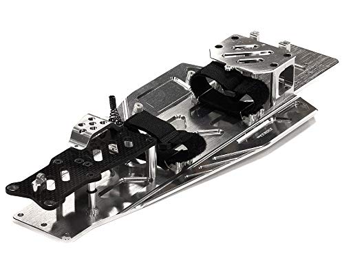 Integy RC Model Hop-ups T8655SILVER Performance Conversion Chassis Kit for 1/10 Traxxas Rustler & Bandit VXL