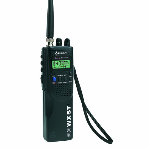 Cobra HH 38 WX ST Hand Held CB Radio with Weather &amp; SoundTracker - HH-38WXST