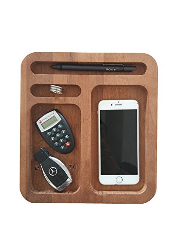 Personalized Men Organizer, Everyday Carry Valet, Mens Valet Tray, Mens Desk Organizer, Wooden Dock Station Men Organizer, Nightstand Valet, Phone Valet, Phone Docking Station Wood, Personalized Tray