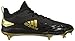 adidas Men's Adizero Afterburner V Baseball Shoe, black/gold metallic/gold metallic, 9.5 M US