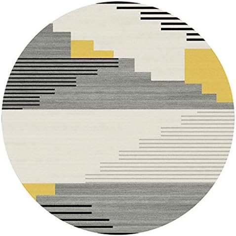 Nordic Round Carpet Modern Minimalist Wind Basket Swivel Chair Living Room Bedroom Carpet Study Cloakroom Carpet (Size : Diameter 200cm)