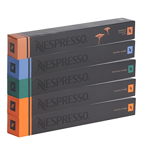 NESPRESSO ORIGINAL, Auswahl an Lungo Kaffees, helle bis dunklere Röstungen, 50 Kaffeekapseln…