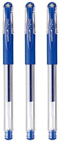Set of 3 - Signo - uni Gel Ink Ballpoint Pen - UM-151-0.38 mm - Blue