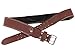 Leather Gold Padded Tool Belt 2106, 2.5 Inches Wide, Double Prong Buckle and 2 Hole Rows, Comfortable Mesh and Foam Padding