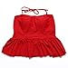 High Waisted Swimsuit for women, Retro Halter Peplum Bikini