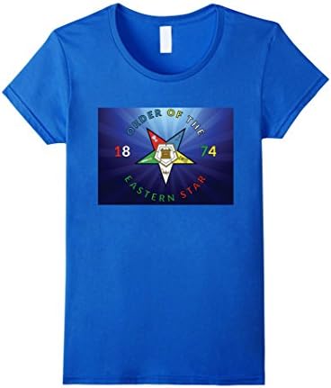 Womens Order of the Eastern Star 1874 Prince Hall T Shirt OES PHA  Medium Royal Blue
