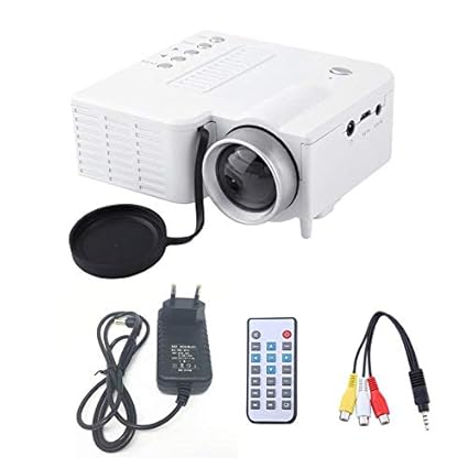 Goldyqin Uc28A - Mini proyector LED portátil, 1080P, Multimedia ...