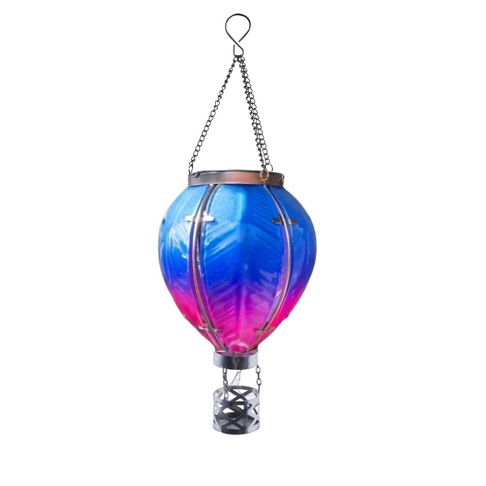 Kopinma Hot Air Balloon Solar Garden Light, Solar Lantern Flame Effect , Solar Lights Outdoor Garden, Hanging Solar Lights, Solar Lamp for Tree, Yard, Garden Christmas Decorations