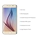 Galaxy S6 Edge Screen Protector, JETech Full Screen Premium Tempered Glass Screen Protector Film for Samsung Galaxy S6 Edge (Gold) - 0861