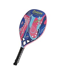 Insum Graphite - Raqueta de tenis de playa de carbón con pala de 0.906 en grosor, sistema GL GRAPHENIC TECH y sistema sin corazones