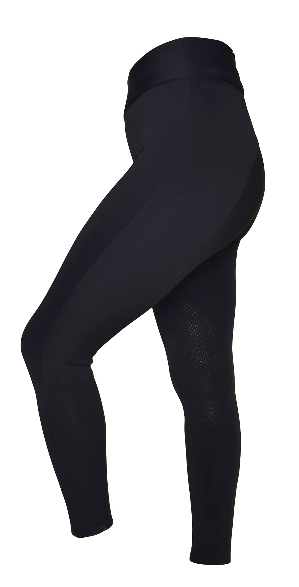 Rhinegold Warmer Weight Riding Tights-14-Black — image 1