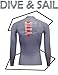 Rash Guard Long Sleeve , DIVE & SAIL Quick Drying UPF 50+ UV Shirt Couples Matching Shirts Swimwear for Men Women