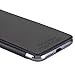 iPhone 7 Case, LONTECT Slim PU Leather Folio Flip Case with Card Slot & Clear Soft TPU Back Cover for Apple iPhone 7 - Black