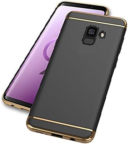 Ifra 3 in One Designed Glossy Look Back Cover Case for Samsung Galaxy J6 (Black)