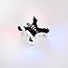 Dayan Anser Beginner Pocket Drone, Tiny RC Quadcopter with High Precision 6-Axis Gyro, Rechargeable RTF Aircraft Led Lights Help Identify Direction, Toys For Adults (Black)