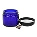 24 x 2oz New & Empty DIY Cobalt Blue Glass Jars with Black Dome Liner Lids by COTU (R) ( Suitable for Storing Salve, Cream, Diy Beauty, Essential Oils, Lotion, Apothecary, Body Butter & Sugar Scrub)
